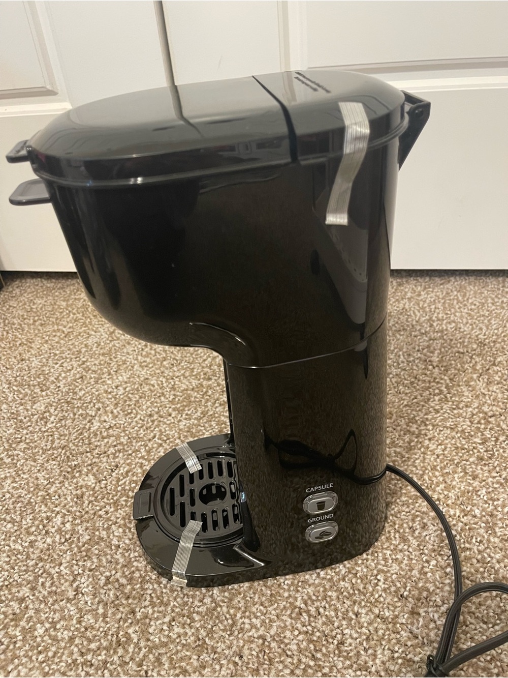 Mainstays Single-Serve Black Coffee Maker |14oz | Black - Picture 4 of 9